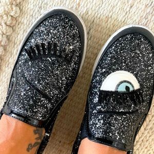 Sparkle evil eye shoes